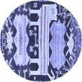 thumbnail image 1 of Ahgly Company Indoor Round Persian Blue Traditional Area Rugs, 3' Round, 1 of 4