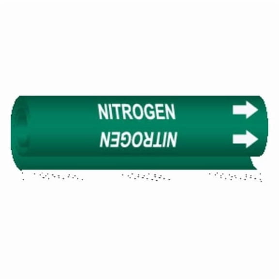 Brady Pipe Marker,Nitrogen,26 in H,12 in W 5728-II