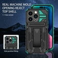 thumbnail image 6 of For iPhone 15 Pro Max Case with Belt Clip Holster, Heavy Duty Military Grade Drop Protective, 360° Rotating Kickstand Shockproof TPU Shell Durable Rugged Cover For iPhone 15 Pro Max, Darkgreen, 6 of 15