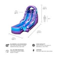 thumbnail image 2 of JumpOrange Queen Dual Lane Commercial Grade Bounce House Water Slide with Splash Pool (with Blower), 2 of 7