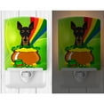 thumbnail image 2 of Caroline's Treasures BB1984CNL Min Pin St. Patrick's Day Ceramic Night Light, 6x4x3", multicolor, 2 of 2
