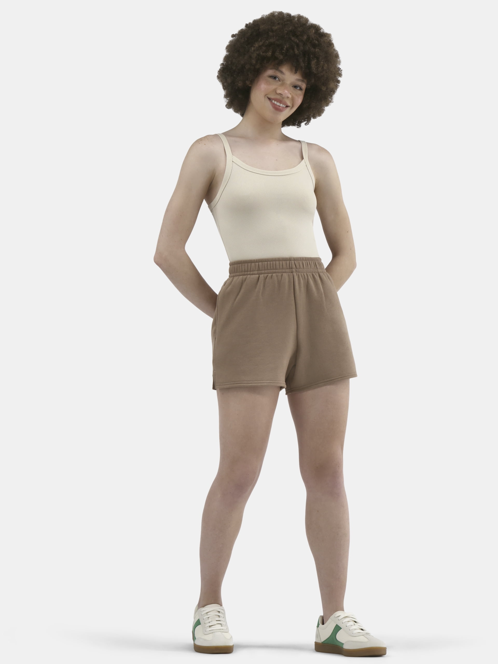 No Boundaries Soft Fleece Shorts, 1 or 2-Pack, Women’s