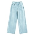 thumbnail image 5 of Zormilly Jeans for Women High Waisted Baggy Fashion Wide Leg Denim Pants with Pockets Casual Loose Straight Leg Jeans, 2XS-4XL, 5 of 5