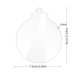 thumbnail image 3 of Ganfancp Navidad Copo de Nieve Estrella con Agujero En Blanco Acrílico Transparente Diy Escrito a Mano Decoraciones Navideñas Artículos En Liquidación 5 Láminas Acrílicas Transparentes, 3 of 7