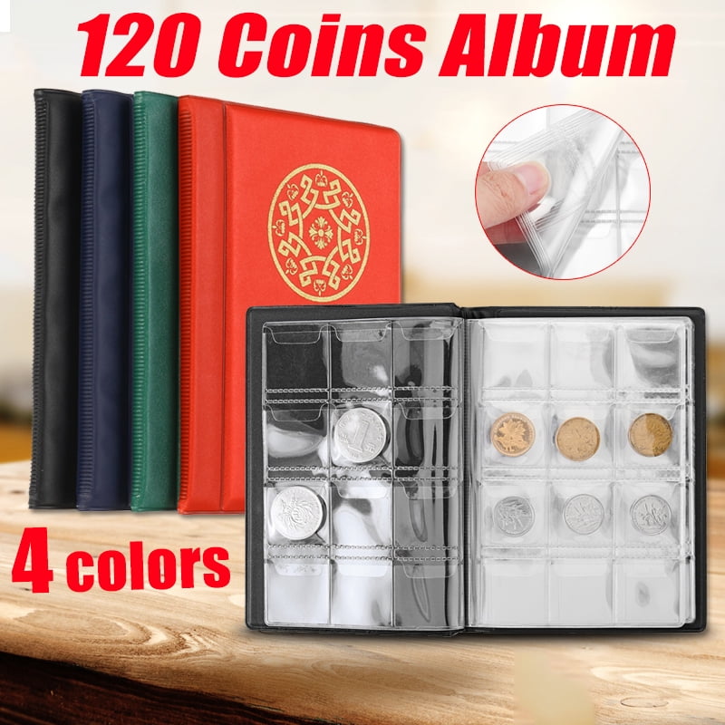120 Album Coin Penny Money Storage Collection Book Case Folder Holder