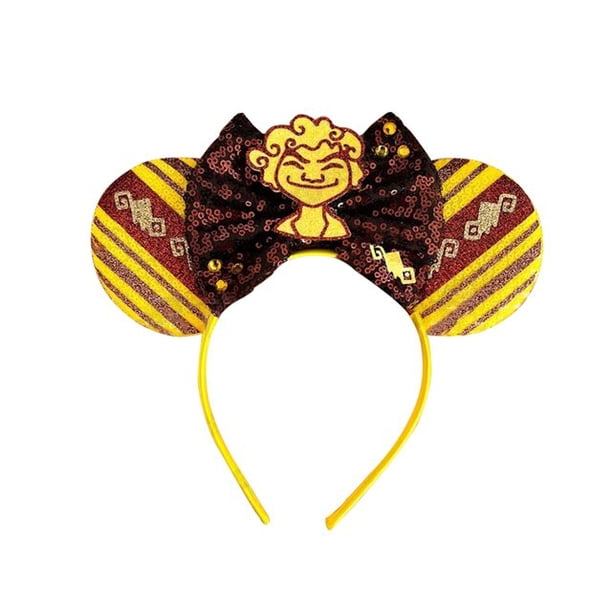 Diadema con orejas de Mickey Mouse para niña, lazo para el pelo de lentejuelas, diadema de mariposa, tocado de fiesta, accesorio para el cabello para Festival infantil Gao Jinjia LED