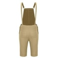 thumbnail image 5 of OGLCCG Mens Casual Bib Overall Shorts Lightweight Loose Fit Jumpersuit Walkshort with Pockets Summer Loose Straight Leg Short Rompers, 5 of 6
