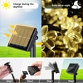 thumbnail image 4 of Rirool Cherry Blossom Solar String Lights - 50 LED, 23ft, Warm White, Waterproof, for Outdoor/Indoor Décor, 4 of 9