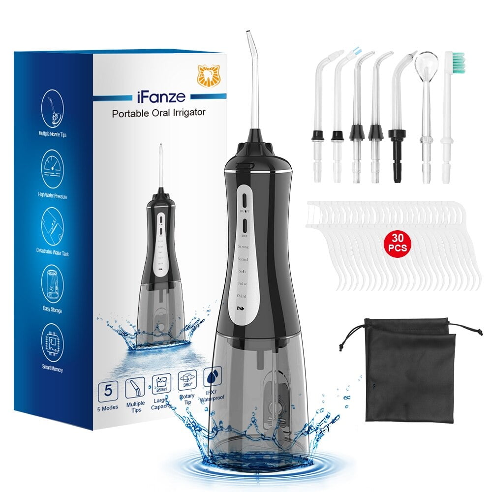 Professional Water Flosser for Teeth,Cordless Dental Oral Irrigator 5