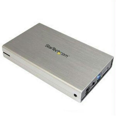 UPC: 0065030852241 | StarTech S3510SMU33 3.5in Silver Aluminum USB 3.0 External SATA III SSD / HDD Enclosure with UASP – Portable USB 3 3.5  SATA Hard Drive Enclosure