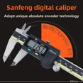 thumbnail image 3 of Mitutoyo Digital Caliper with Digital Display - High Precision Stainless Steel Tool for Professional & Amateur Use, Versatile Measurement Ranges: 0-150mm, 200mm, 300mm (Model 500-193-30 for 0-300mm), 3 of 4