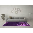 thumbnail image 3 of Ahgly Company Indoor Square Abstract Pink Modern Area Rugs, 5' Square, 3 of 4