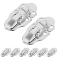 thumbnail image 1 of AURARMLET 6Pcs Versatile Application Latches Silver Iron for Boxes Closure, 1 of 6