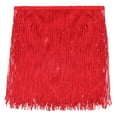 thumbnail image 1 of Uxcell 10 Yards 8 Inch Chainette Fringe Trim Tassel Sewing Trim for Clothes, Red, 1 of 6