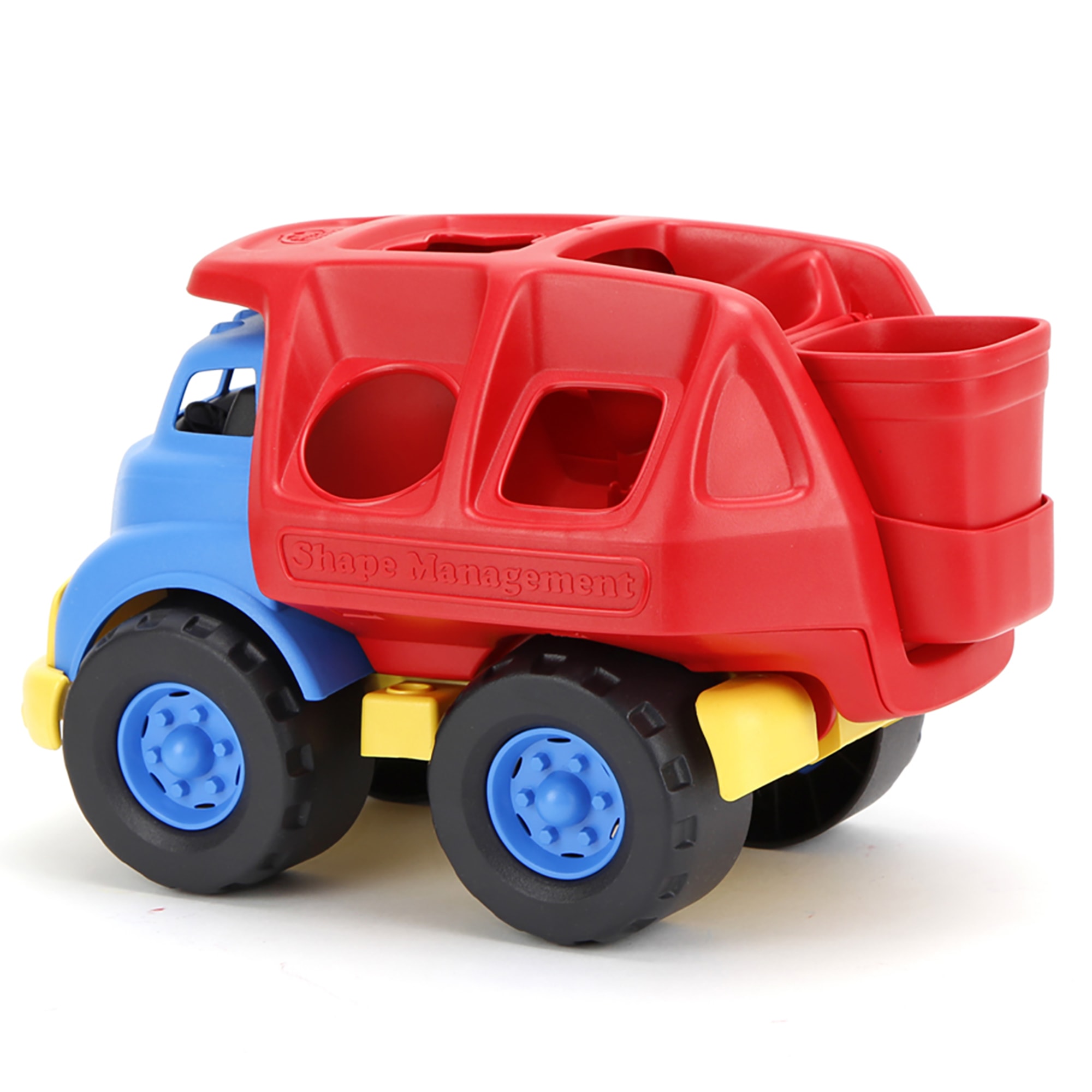Green Toys: Disney Baby - Mickey Mouse & Friends Shape Sorter Truck - 6pc Color & Shape Learning Toy Vehicle, Recycled Plastic, Kids Toddler Ages 6mo+