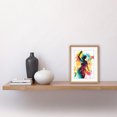 thumbnail image 2 of Holi Festival of Colour Woman Dancing to Music Modern Paint Splatter Artwork Framed Wall Art Print 9X7 Inch, 2 of 5