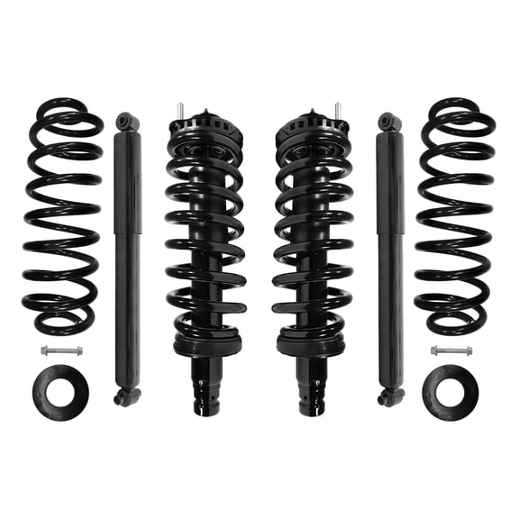 Unity Automotive Front & Rear Complete Strut Assembly Shock Kit Fits 2003-2008 Isuzu Ascender, 4-11180-65240c-001