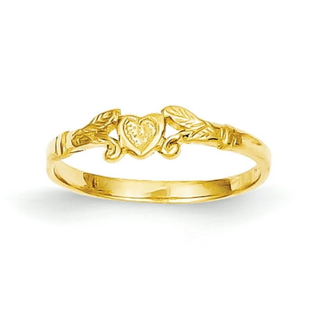 - 14k Yellow Gold Heart Baby Ring