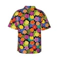 thumbnail image 4 of Xecao Hawaiian Style print Hawaiian shirt - a stylish short-sleeve button-down for men, perfect for casual beach and tropical outings., 4 of 9