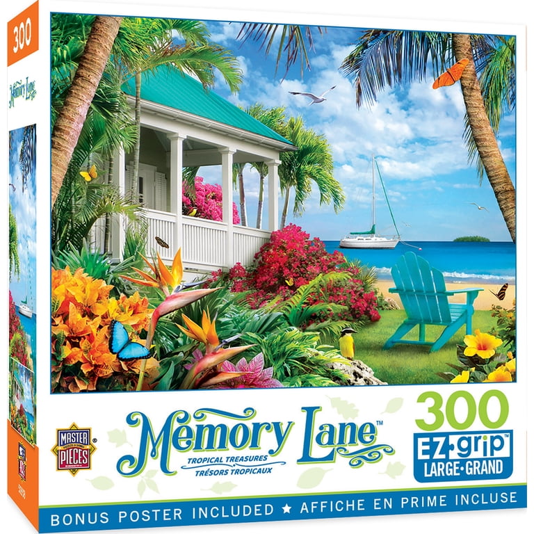 Memory Lane - Tropical Treasures 300 Piece EZ Grip Puzzle