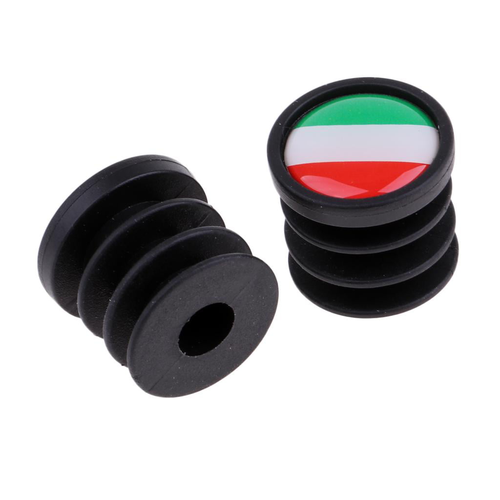 Details about   Pair National Flag Handlebar End Plugs For Mountain Road Bike Italy Components 