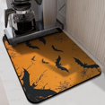 thumbnail image 2 of Halloween Dish Drying Mat Halloween Bat Spider Web Dish Drying Pad Absorbant Collapsible 18x24 Inch Dry Pad for Halloween Accessories Countertops, 2 of 7