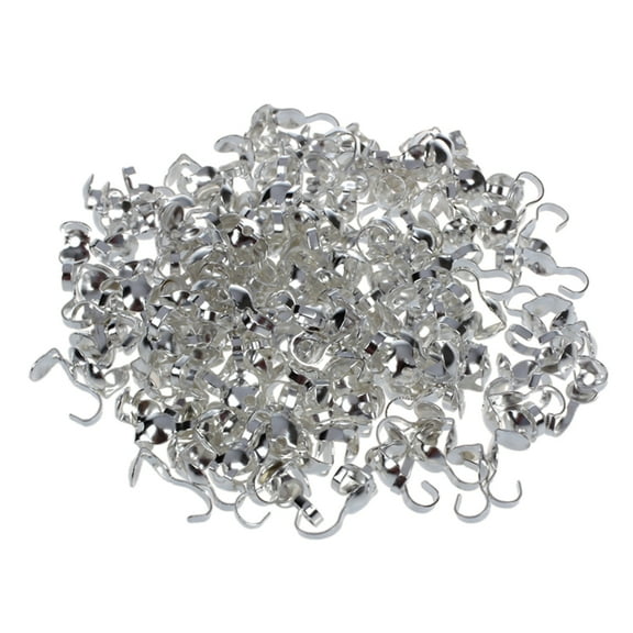 200 x Silver necklace rope fittings - Jewelery clasps