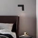 thumbnail image 5 of Lámpara de Pared LED de Lectura con Protección Ocular, Giratoria 360°, Plegable, de 5 W, Antideslumbrante, para Hotel, Estudio, Dormitorio, Pasillo, Color Negro., 5 of 5