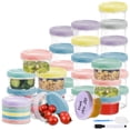thumbnail image 1 of Contenedores de almacenamiento de alimentos Yomarket 200 ml (8 oz) x24 con tapas, 1 of 7