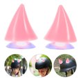 thumbnail image 4 of Suction Cup Fixation Helmet Horns 1 Pair in Pink for Riding Safety, 4 of 8