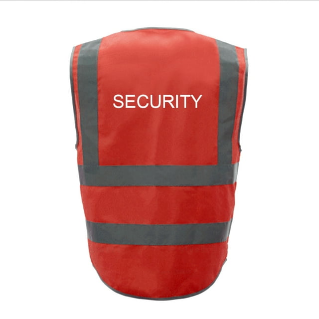 GOGO Gilet de Sécurité Haute Visibilité à 9 Poches - Rouge - TG