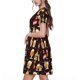 thumbnail image 2 of Disketp Beer Bottles1 para Vestido de Manga Corta para Mujeres, Vestidos de Verano para Mujeres, Casual y Holgado para la Playa, 2 of 6