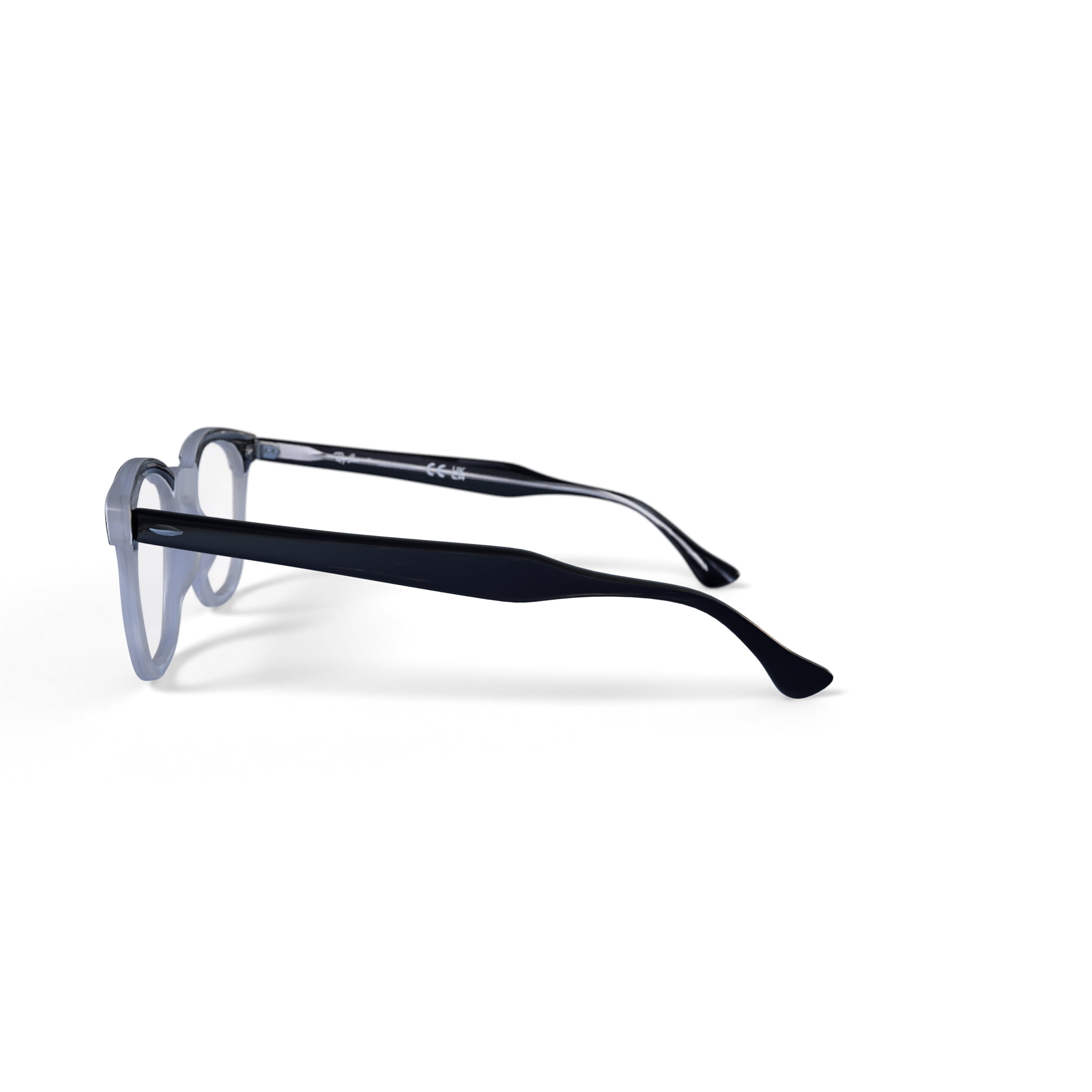 Ray-Ban Youth Size 45 0RY9098V Prescription Eyeglasses with Case, Black on Transparent