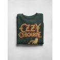 thumbnail image 3 of Ozzy Osbourne - Late 80s Vintage Ozzy Jumbo Print Unisex Sweatshirt - Green - Small, 3 of 5