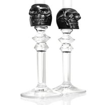 Godinger Skull Candlesticks, Candle Holders, Halloween Decor, Candlestick Holder, Home Decor, Black