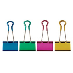 micro binder clips assorted colors