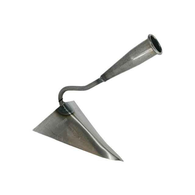 triangular tradicional, herramientas agrícolas, cabeza puntiaguda, pequeña duradera para aflojar , , tierra, Acero al manganeso M Macarena Azada de jardinería