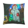 thumbnail image 2 of Ahgly Company Snowman Outdoor Throw Pillow, 18 inch by 18 inch, 2 of 6
