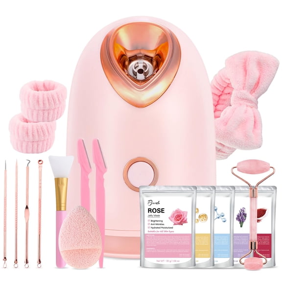 Kit de vaporizador facial Pjordo Nano Ionic con 17 herramientas para el cuidado de la piel
