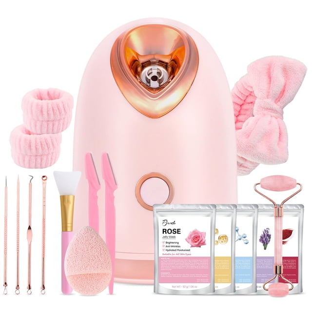 Kit de vaporizador facial Pjordo Nano Ionic con 17 herramientas para el cuidado de la piel