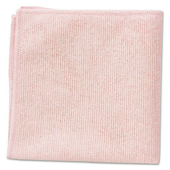 Rubbermaid Commercial Microfiber Cleaning Cloths 16 x 16 Pink 24/Pack 1820581