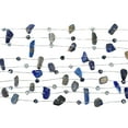 thumbnail image 4 of Flowing Layers of Simulated Blue Lapis-Lazuli Crystal on Silk Thread Necklace, 4 of 4