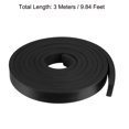 thumbnail image 2 of Unique Bargains Solid Rectangle Rubber Seal Strip 5mm Wide 3mm Thick 1 Meter Long Black, 25mm x 10mm x 9.84ft, 2 of 3
