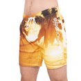 thumbnail image 1 of Crosshatch Short de Bain pour Homme Plage Rêve Coucher de Soleil, 1 of 2