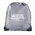 thumbnail image 1 of Inspirational Gym Quote Bags, Gym Drawstring Backpacks for Fitness Motivation, 1 of 2