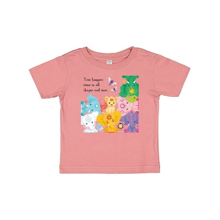 

Inktastic Cute Elephants Tree huggers Come In All Shapes And Sizes Gift Baby Boy or Baby Girl T-Shirt