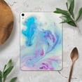 thumbnail image 4 of DesignSkinz Marbleized Pink and Blue Paradise V371 Full-Body Skin Decal Wrap Cover for iPad Air 2 (A1566/A1567), 4 of 4