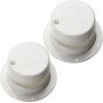 thumbnail image 1 of Juego de 2 tapas de ventilación para caravanas, tapa de ventilación de alcantarillado, cubierta de plástico para techo de caravana de 1 a 2 3/8 pulgadas, color blanco, 1 of 5
