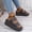 Gray, variant on Women's Platform Slide Sandals Comfortable Thick Sole Wedge Slides Buckle Strap Casual Summer Sandals Fashion Beach Vacation Slippers Gray 9.5(43)