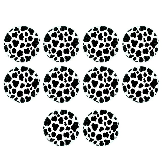 Disposable Tableware Multi-use Food Grade Safe Milk Cow Themed Party Tablecloth Pennant Dinnerware Set for Celebration